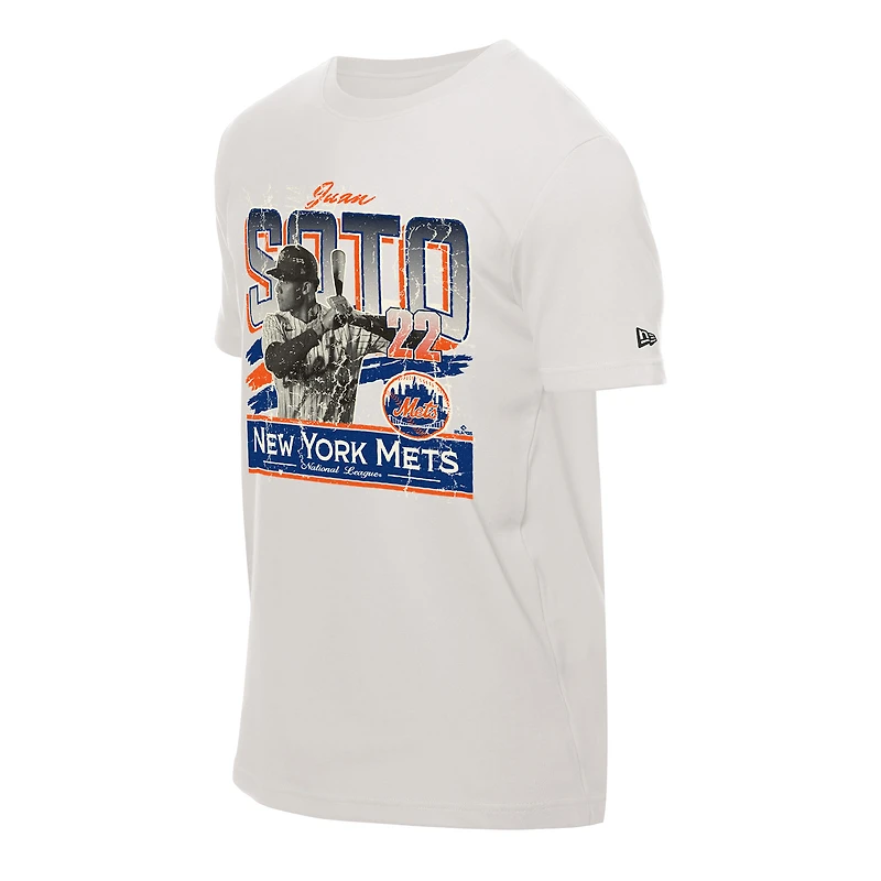 Men's New Era Juan Soto Cream York Mets Batter Up T-Shirt