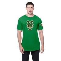 T-shirt à logo trèfle de la Saint-Patrick des Mets New York Kelly Green pour homme Era