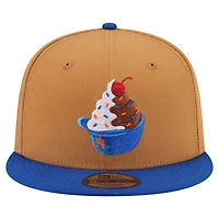 Men's New Era Khaki/Royal New York Mets Ice Cream 9FIFTY Snapback Hat