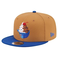 Men's New Era Khaki/Royal New York Mets Ice Cream 9FIFTY Snapback Hat