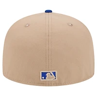 Men's New Era Khaki York Mets 59FIFTY Fitted Hat