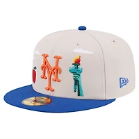 Men's New Era  Khaki York Mets City Icon 59FIFTY Fitted Hat