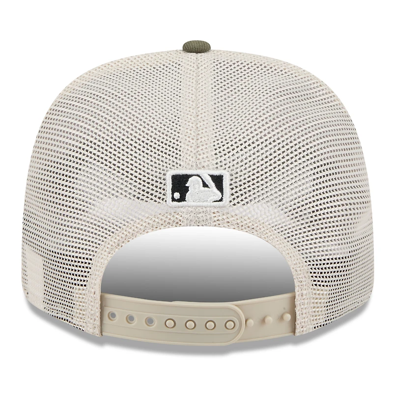 Men's New Era Light Beige/Olive New York Mets 2025 Armed Forces Day 9SEVENTY Stretch-Snap Hat
