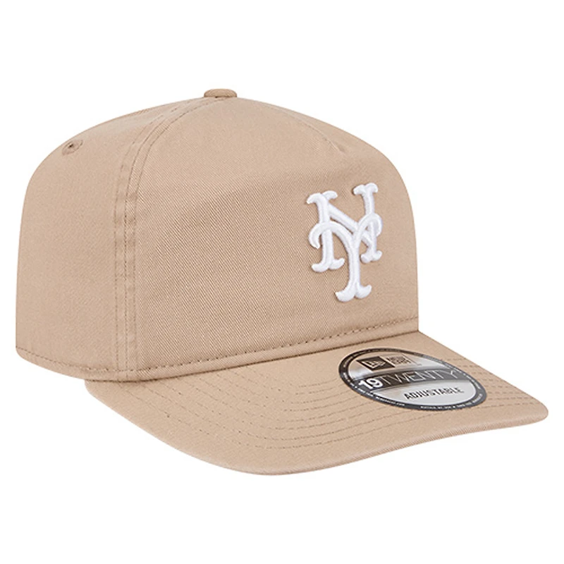 Casquette ajustable New Era beige clair New York Mets Cam 19TWENTY pour homme
