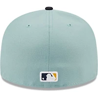 Casquette ajustée New Era York Mets Beach Kiss 59FIFTY bleu clair/bleu marine pour homme