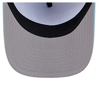Men's New Era  Light Blue New York Mets Deep Water Pre-Curved 9FIFTY A-Frame Snapback Hat
