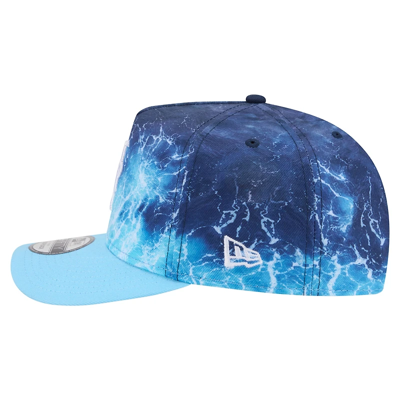 Men's New Era Light Blue New York Mets Deep Water Pre-Curved 9FIFTY A-Frame Snapback Hat