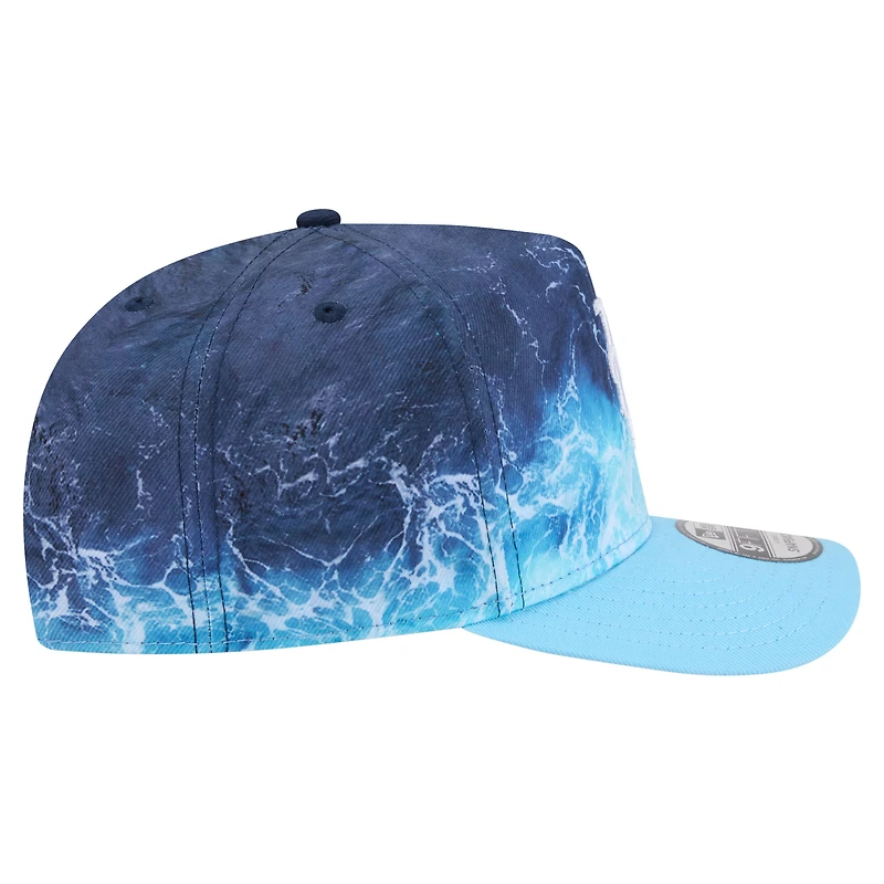 Men's New Era Light Blue New York Mets Deep Water Pre-Curved 9FIFTY A-Frame Snapback Hat