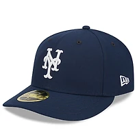 Casquette ajustée 59FIFTY pour homme New York Mets Oceanside à profil bas bleu marine Era