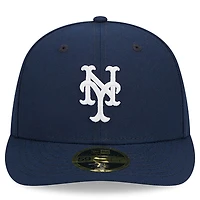 Casquette ajustée 59FIFTY pour homme New York Mets Oceanside à profil bas bleu marine Era