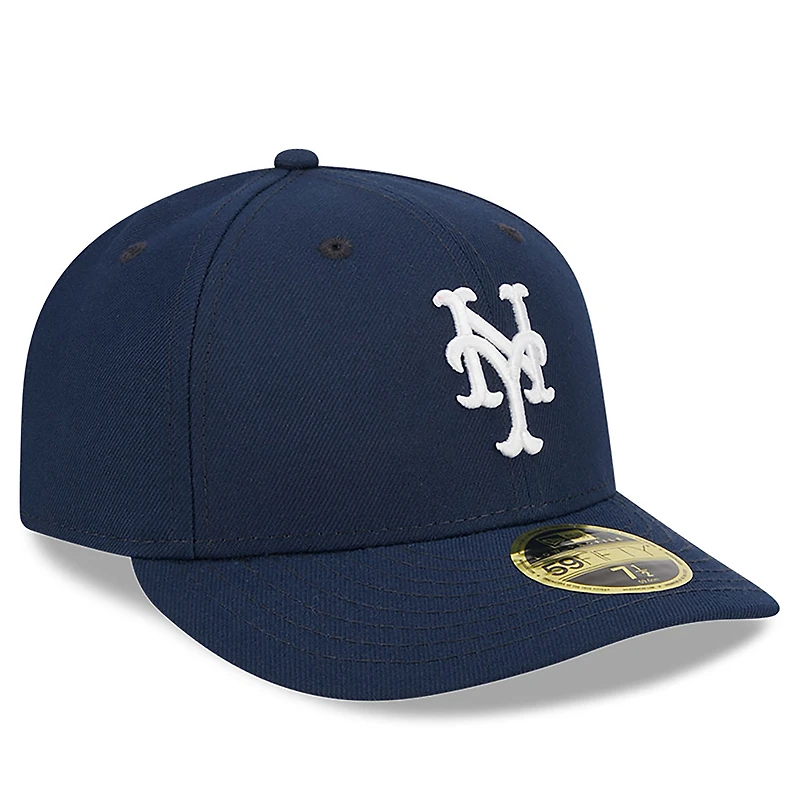 Men's New Era Navy York Mets Oceanside Low Profile 59FIFTY Fitted Hat