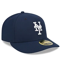Men's New Era Navy York Mets Oceanside Low Profile 59FIFTY Fitted Hat
