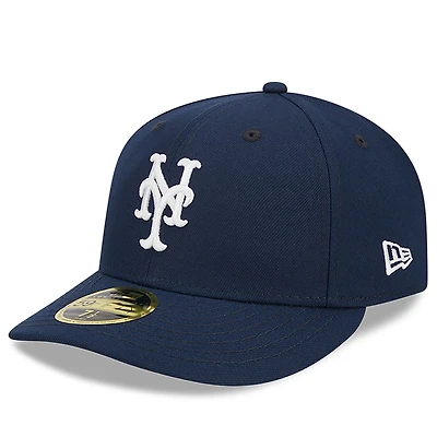 Men's New Era Navy York Mets Oceanside Low Profile 59FIFTY Fitted Hat
