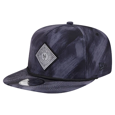 Men's New Era Navy New York Mets Printed Golfer Snapback Hat