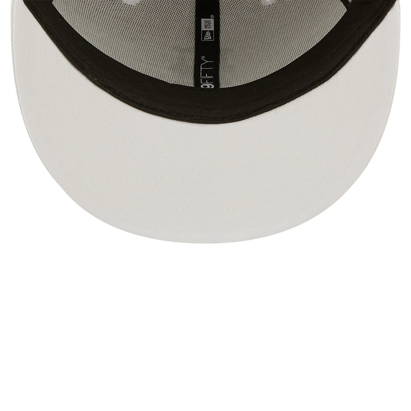 Men's New Era York Mets White on 59FIFTY Fitted Hat