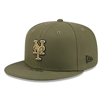 Casquette ajustée New Era Olive York Mets 2026 Journée des forces armées 59FIFTY pour homme
