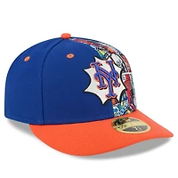 Men's New Era Royal/Orange York Mets 2025 MLB Diamond Hero Edition Low Profile 59FIFTY Fitted Hat