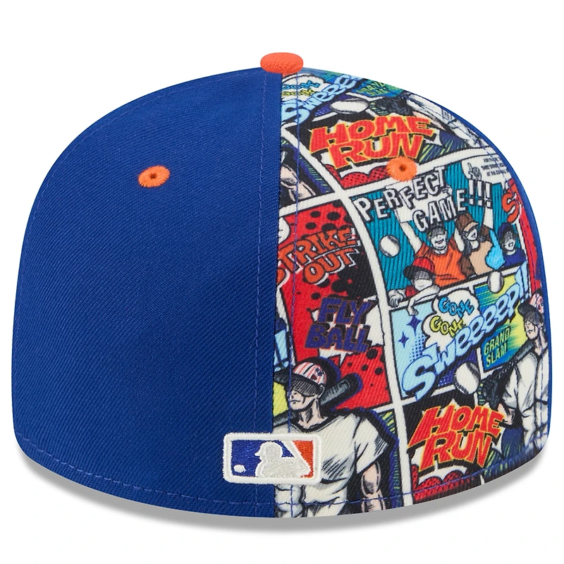 Men's New Era Royal/Orange York Mets 2025 MLB Diamond Hero Edition Low Profile 59FIFTY Fitted Hat