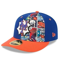 Men's New Era Royal/Orange York Mets 2025 MLB Diamond Hero Edition Low Profile 59FIFTY Fitted Hat