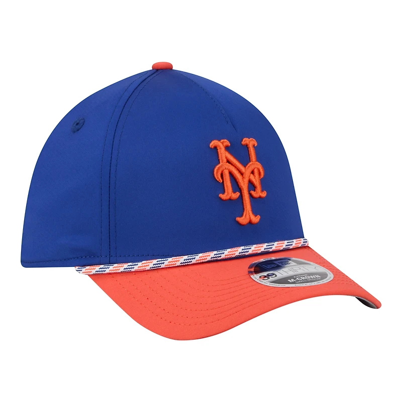 Men's New Era Royal/Orange York Mets Rope M-Crown A-Frame 39THIRTY Flex Hat