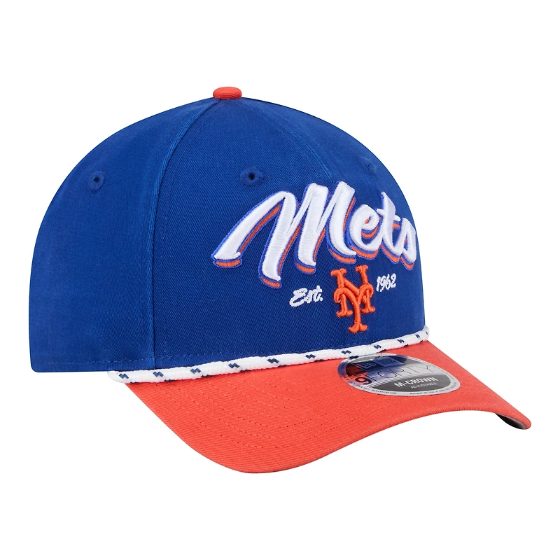 Men's New Era Royal/Orange New York Mets Team Loyal 9FORTY M-Crown Adjustable Hat