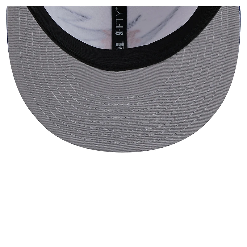 Men's New Era Royal/White New York Mets Jagged 9FIFTY Snapback Hat