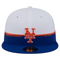 Men's New Era  Royal/White York Mets Paint Stroke 59FIFTY Fitted Hat