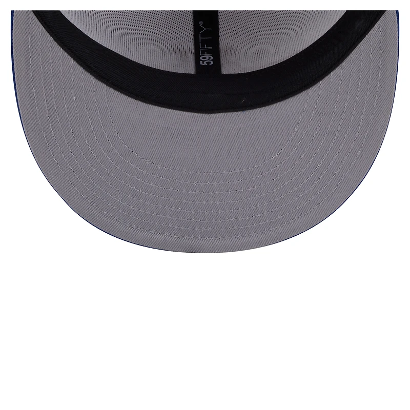 Men's New Era  Royal/White York Mets Paint Stroke 59FIFTY Fitted Hat
