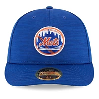 Casquette ajustée 59FIFTY à profil bas Royal New York Mets 2023 Clubhouse de Era pour homme