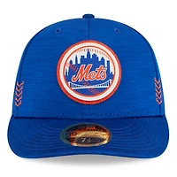 Casquette ajustée 59FIFTY Royal New York Mets 2024 Clubhouse Low Profile pour homme