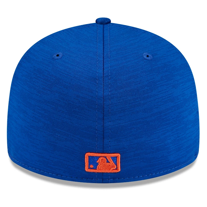 Casquette ajustée 59FIFTY Royal New York Mets 2024 Clubhouse Low Profile pour homme