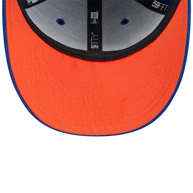 Casquette ajustée 59FIFTY Royal New York Mets 2024 Clubhouse Low Profile pour homme