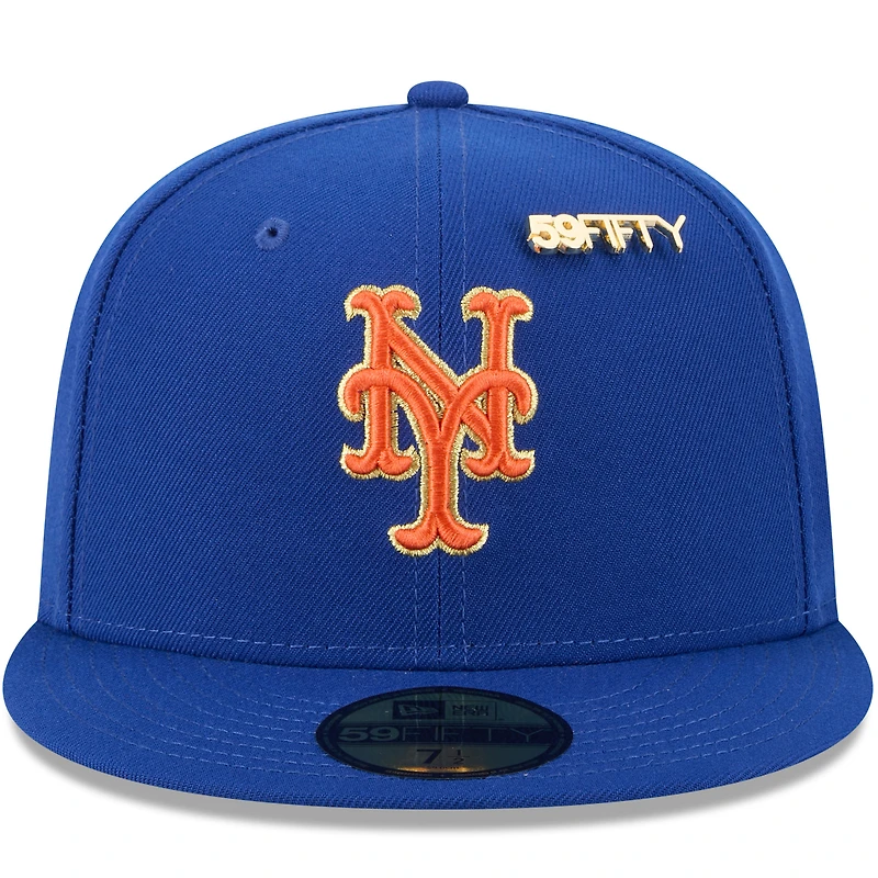 Men's New Era Royal York Mets 2025 59FIFTY Day Fitted Hat with Pins