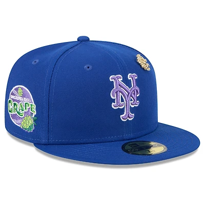 Casquette ajustée New Era Royal York Mets 2025 Big League Chew 59FIFTY pour homme