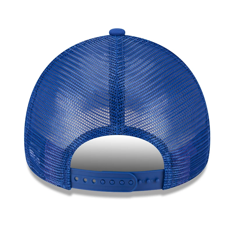 Casquette camionneur ajustable New Era Royal New York Mets 2025 Big League Chew A-Frame 9FORTY pour homme