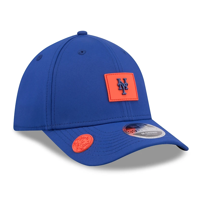 Casquette New Era Royal York Mets 2026 Clubhouse M-Crown 39THIRTY Flex pour homme