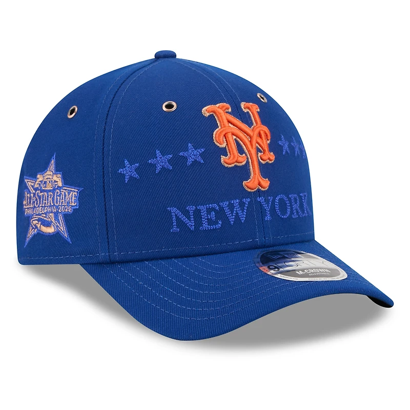Casquette ajustable New Era Royal New York Mets 2026 MLB All-Star Game 9FORTY pour homme