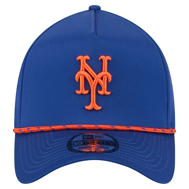 Men's New Era  Royal York Mets 39THIRTY A-Frame Perforated Flex Hat