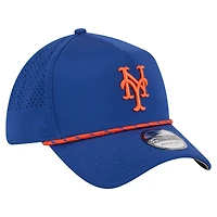 Casquette New Era Royal York Mets 39THIRTY A-Frame perforée Flex pour homme