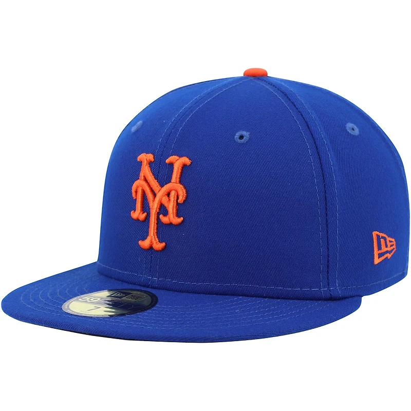Casquette ajustée 59FIFTY avec écusson latéral commémoratif Royal New York Mets 11 Era pour homme