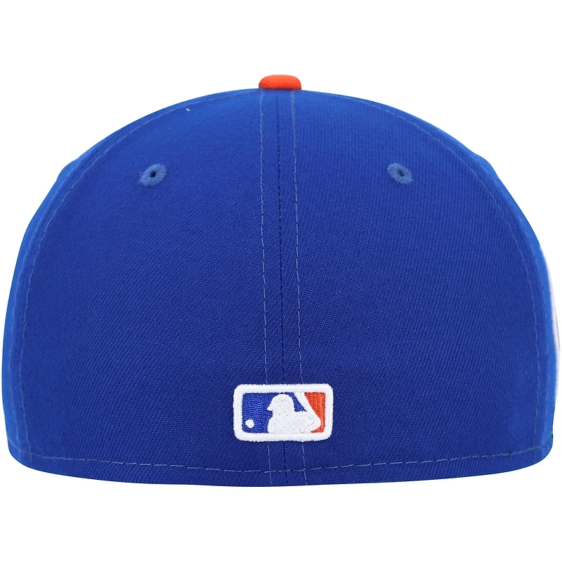 Casquette ajustée 59FIFTY avec écusson latéral commémoratif Royal New York Mets 11 Era pour homme