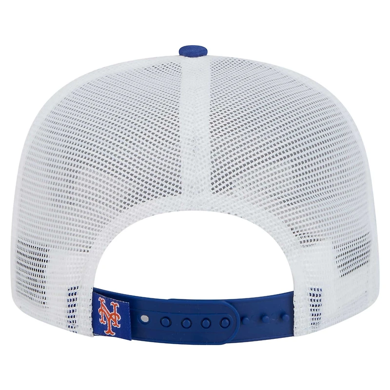 Casquette snapback New Era Royal New York Mets 9FIFTY A-Frame Trucker pour homme