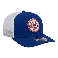 Casquette trucker ajustable New Era Royal New York Mets Active 9SEVENTY pour homme