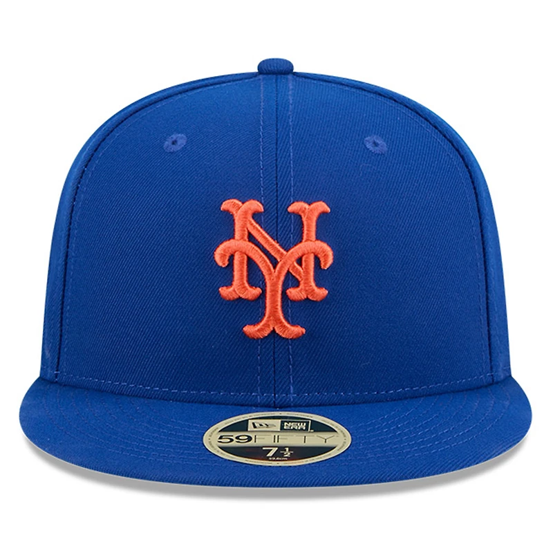 Casquette ajustée 59FIFTY pour homme New Era Royal York Mets Baseball Hall of Fame