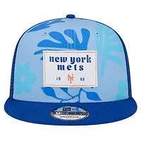 Casquette Snapback 9FIFTY Snapback pour hommes New Era Royal New York Mets Bikini Bottom Trucker