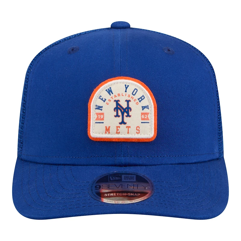 Men's New Era Royal New York Mets Contest 9SEVENTY Adjustable Trucker Hat