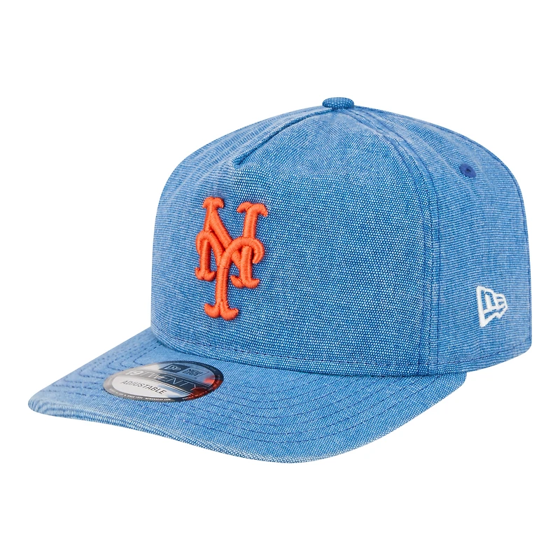Casquette ajustable New Era Royal New York Mets Denim Classic 19TWENTY pour homme