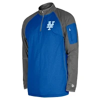 Haut raglan à quart de zip New Era Royal York Mets pour hommes