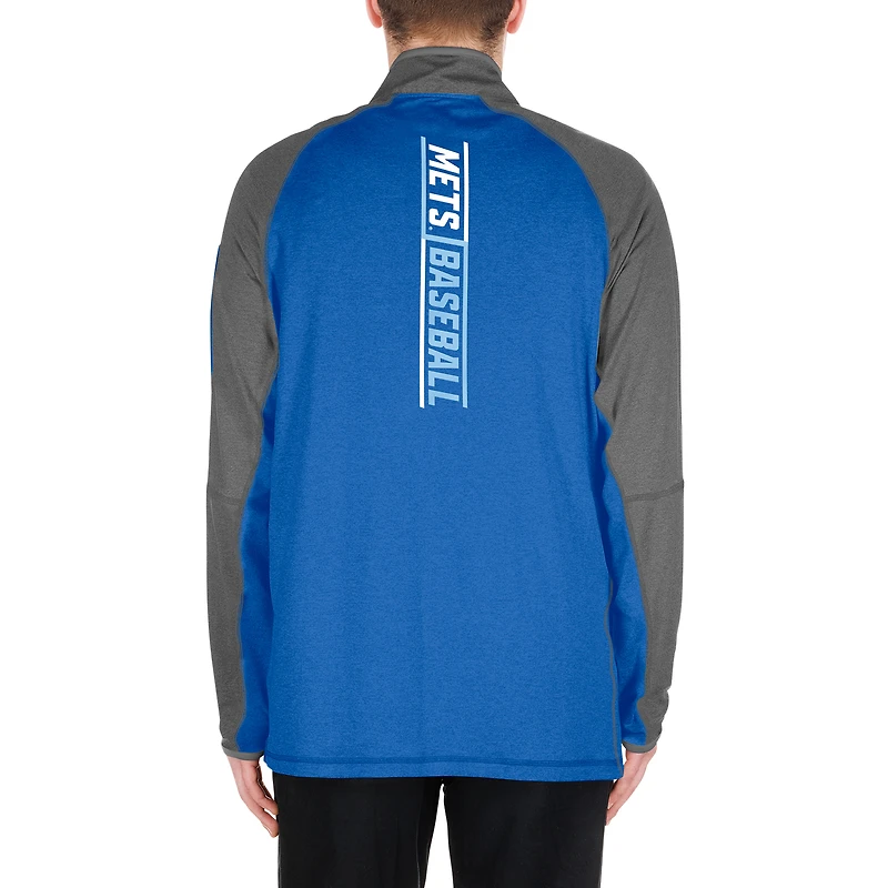 Haut raglan à quart de zip New Era Royal York Mets pour hommes