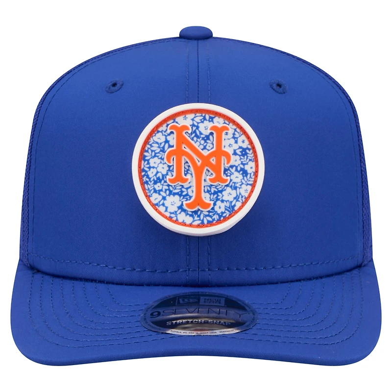 Men's New Era  Royal New York Mets Floral Patch 9SEVENTY Adjustable Hat